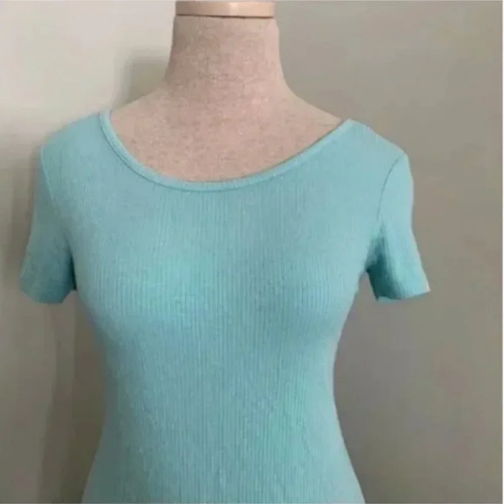 Forever 21 Fit and Flare Seafoam Green Dress Size Small - Picture 5 of 7